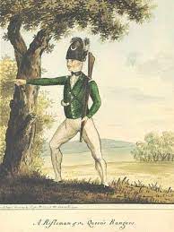 A Rifleman Of The Queen S Rangers American War Of Independence American War Military Artwork