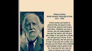 Movie producer willi bauche (henry fonda) is so obsessed with planning the career of his starlet wife, ann (leslie caron), that. Now Here Is A Man Who Understands Women William Golding Youtube