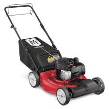 Yard Machines 21 In 140 Cc Ohv Briggs And Stratton Walk Behind Gas Self Propelled Mower 12a A1ba729 The Home Depot Yard Machine Push Lawn Mower Gas Lawn Mower