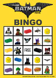 Lego Batman Bingo Game Lego Batman Batman Games For Kids Lego Party Games