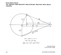 Proofs Without Words And Beyond Geometric Mean Lewis And Clark College Root Mean Square