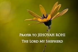 25 lord is my shepherd pocket prayer card, plastic protective laminated, size 2.5 x 3.5 inches. Prayer To Jehovah Rohi The Lord My Shepherd