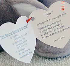 Ty Mel The Koala Bear Beanie Baby 1997 1999