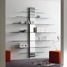 Tonelli Mondovisione Bookcase Tv Unit Glass Living Room Furniture Ultra Modern Minimalist Shelves Floating Glass Shelves Small Living Room Furniture