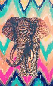 Hispter Elephant Colorful By Me Elephant Wallpaper Colorful Elephant Elephant Art