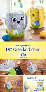 Hast Du Zu Ostern Schon Ein Korbchen Zum Sammeln Der Versteckten Osteruberraschung Osterkorbchen Selber Basteln Diy Osterkorb Osterkorbchen Basteln Mit Kindern