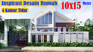Pada desain rumah ukuran 6x12 ini memiliki 4 kamar tidur didalamnya, selain 4 kamar tidur terdapat juga ruang multi fungsi yaitu ruang keluarga yang bisa digunakan sebagai ruang tamu. Desain Rumah 10x15 Meter Minimalis Modern 1 Lantai 4 Kamar Tidur Rumah Ini Terlalu Nyaman Youtube