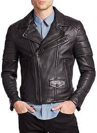 Saks Fifth Avenue Burberry Brit Gransford Leather Jacket Leather Jacket Outfit Men Leather Jacket Mens Leather Bomber Jacket