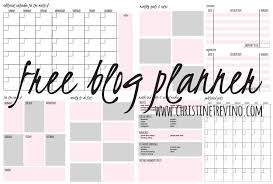 Free Blog Planner Christine Trevino Blog Planner Blog Planner Printable Free Blog Planner