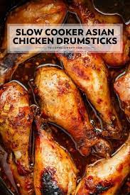 Asian Style Crockpot Chicken Drumsticks Yellowblissroad Com Recipe Drumstick Recipes Slow Cooker Asian Slow Cooker Asian Chicken