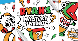 Artistic or educative coloring pages ? Ryan S Mystery Playdate 3 Marker Challenge Nickelodeon Parents