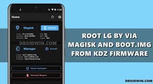 Here are the first new options. Root Lg Via Magisk And Stock Boot Img From Kdz Dz Firmware Droidwin