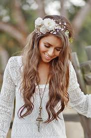 33 Wedding Hairstyles With Flowers For Your Fairytale Day Bohemian Wedding Hair Flower Crown Hairstyle Boho Wedding Hair