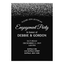 Black And White Invitation Card Design Elegant Black White Diamond Wedding Engagement Invitation Zazzle Com Wedding Engagement Invitations Engagement Cards Wedding Gift Diy