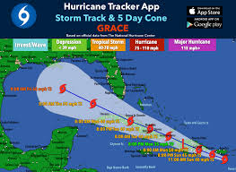 Use the button below for the interactive. Hurricane Tracker App On Twitter Ts Grace Is Disorganized This Am South Of Puerto Rico Grace Will Not Strengthen Much The Next 2 Days As The Circulation Will Be Interacting With Land