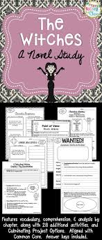 However, it's essential to learn the right english vocabulary words, so you don't waste your time trying to memorize a huge collection with very little benefit. The Witches Novel Study Unit Distance Learning Novel Studies Teaching Literature Book Study