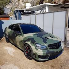 C63 Amg Camo Car Amg Car Camo Wraps