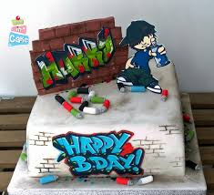Graffiti Cake Boy Birthday Cake Skateboard Birthday Skateboard Birthday Party