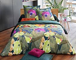 Linge De Lit Motif Anemones Linge De Lit Housse De Couette 200x200 Housse De Couette 260x240