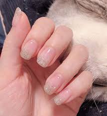 In this video i show how i created these long stiletto gold glitter. Brishow Coffin False Nails Pink Short Fake Nails Reusable Acrylic Stick On Nails Glitter Gradient Full Cover False Nail Tips 24pcs For Women And Girls Amazon Co Uk Beauty