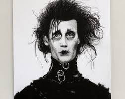 Edward Scissorhands 11x14 Graphite Print