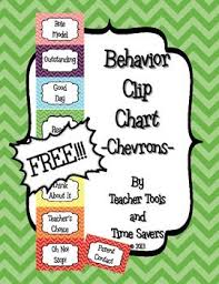 Behavior Clip Chart Classroom Management Free Cute