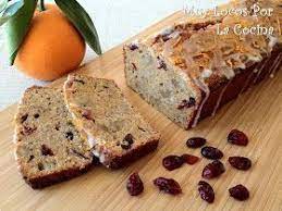 Bizcocho De Platano Naranja Y Arandanos Rojos Secos Receta Bizcocho De Platano Torta De Arandanos Bizcocho