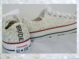 All Over Pearls Converse Wedding Converse Vintage Pearls Personalised Converse Wedding Shoes Wedding Shoes Wedding Converse