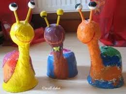 Woll Dabei April 2011 Pappmache Basteln Sommerliche Bastelarbeiten Schnecke Basteln