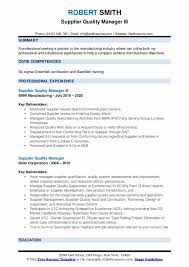 Finding jobs as a quality control technician is a lot like finding the resume examples below can help you get started. Supplier Quality Manager Resume Samples Qwikresume