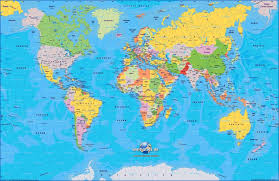 Carte de france avec les 13 nouvelles régions de la métropole et les 5 régions d'outre mer, les régions sont mises en évidence par des couleurs différenciées et contrastée. Planisphere Vacances Guide Voyage