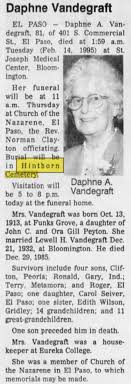 Daphne Allegra Peyton Vandegraft (1913-1995)