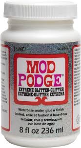 Make sure you apply it generously but don't leave big puddles of glue. Amazon Com Mod Podge Cs15066 Extreme Glitter 8 Oz