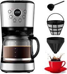 Safeplus 12 Cup Programmable Coffee Maker Lcd Display Drip Coffee Brewer Coffee Machine With 1 8 L Coffee Maker Coffee Maker Machine Coffee Machine