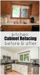 Kitchen Cabinet Refacing A Cheaper Solution Than Ripping Out All Old Cabinets Looks Ju Old Kitchen Cabinets Kitchen Cabinets Makeover Kitchen Remodel Layout