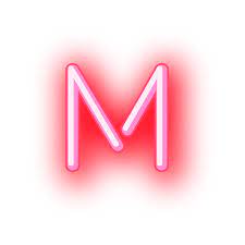 Letterhead Red Neon Letter M Ad Sponsored Ad Red Neon Letter Letterhead Neon Alphabet Letters Images Lettering