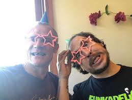 Ya know why I love Sami? Cause day in and day out he brings the good vibes  and lifts all our creative spirits. Party hats for chads birthday. The  beautiful Chad Smith