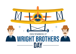 It's National Wright Brothers Day!  On December 17, 1903, Orville and  Wilbur Wright completed the first successful flight of a heavier-than-air,  mechanically propelled airplane near Kitty Hawk, NC. The Wright Brothers