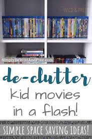 Simple Space Saving Dvd Storage Solutions For Your Home Dvd Storage Dvd Storage Solutions Dvd Organization