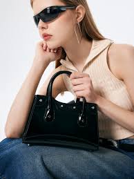 Faux Leather Faux Leather Double Handle Square Bag For Daily Casual