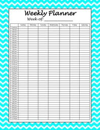 weekly hourly planner printables by the samses teach tpt