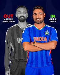 अनुभवी स्पिनर वरुण चक्रवर्ती बाजू में खिंचाव के कारण एशियाई खेलों से बाहर हो गए हैं और उनकी जगह लेग स्पिन ऑलराउंडर विपराज निगम को भारतीय ...