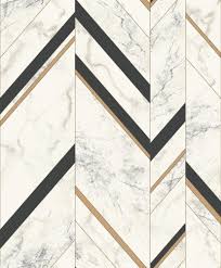 Black And Gold Marble Effect Tiles York Wallcoverings Mm1805 Mixed Materials Marble Chevron Black Gold Chevron Wallpaper Marble Floor Pattern Wall Coverings