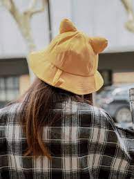 Cute Cat Ears Bucket Hat Insta Fashion Bucket Hat Cat Ears