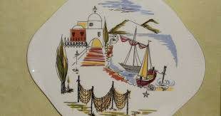 Grunstadt Tortenplatte 50er Jahre