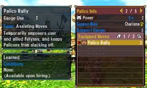 Lot of time and not ideal if you want new buddy skills to unlock faster. Capcom Monster Hunter Generations Official Web Manual
