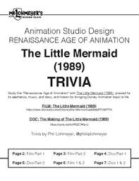 It was the '80s, an . The Little Mermaid 1989 Trivia By Lohmeyer Design Tpt