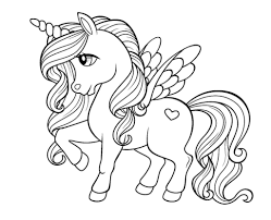 Unicornios Para Colorear E Imprimir