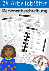 Klasse die kinder dürfen in den nächsten stunden personen von bildern beschreiben. Personenbeschreibung Arbeitsblatter Inklusive Kriterienkatalog Und Bewertungsraster Unterrichtsmaterial Im Fach Deutsch Personenbeschreibung Personenbeschreibung Grundschule Personen Beschreiben