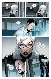 It's not when you get there, it's always the climb — oluka: Felicia Hardy  and Tony Stark in Iron Cat...